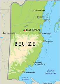 Geographic Location of Belize